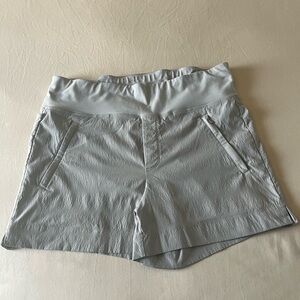 Athleta High Waist Light Gray Shorts
